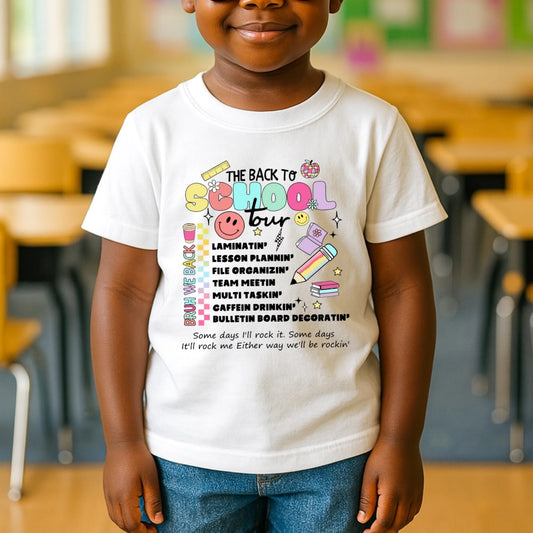 The Back To School Tour, Bruh We Back - Cool Shirt For Kids - Custom Choo