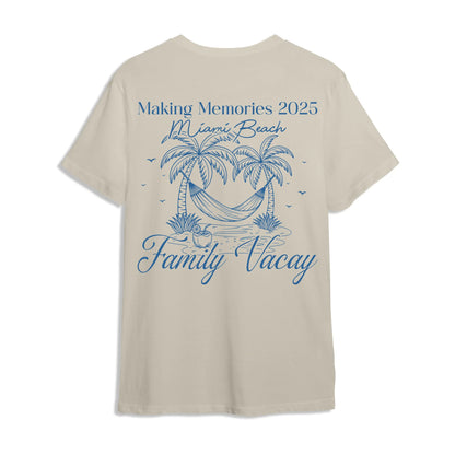 Making Memories Miami Beach - Personalized Name T-Shirt - Custom Choo
