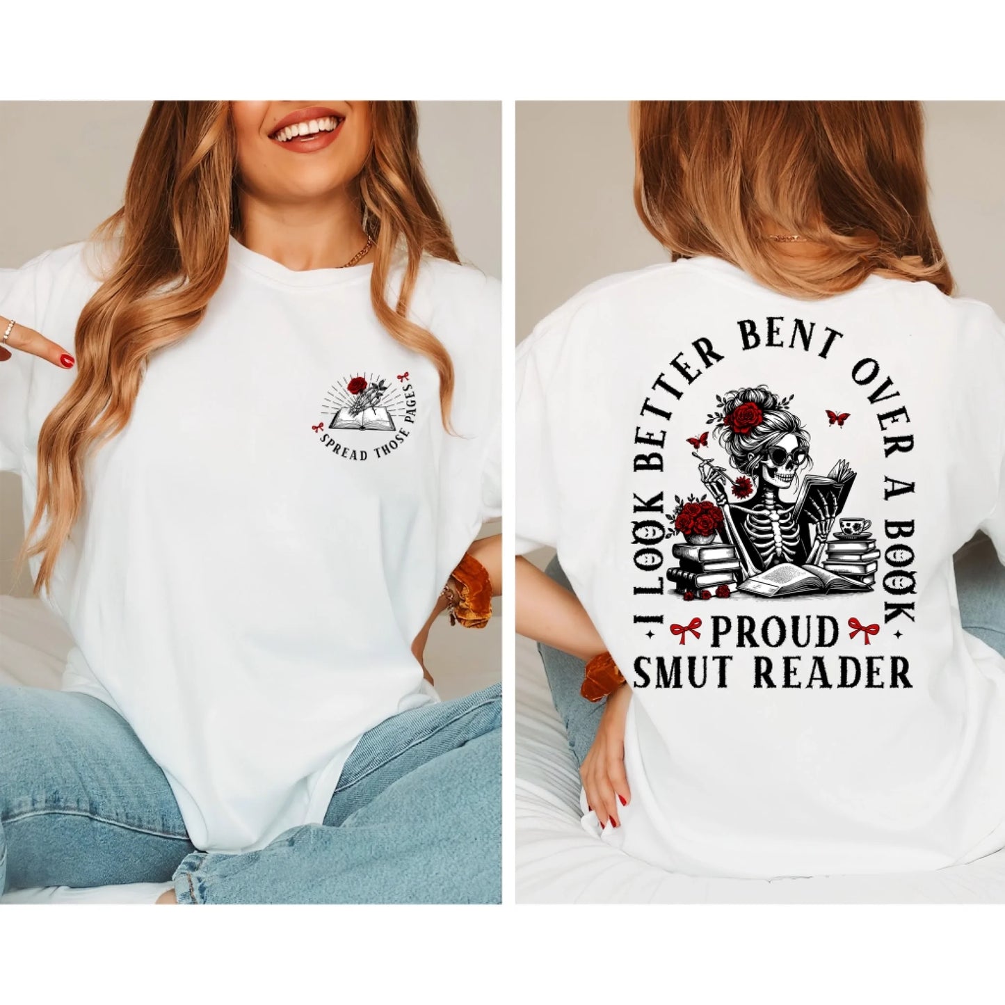 Pround Smut Reader - Spread Those Pages T-Shirt (Copy) - Custom Choo