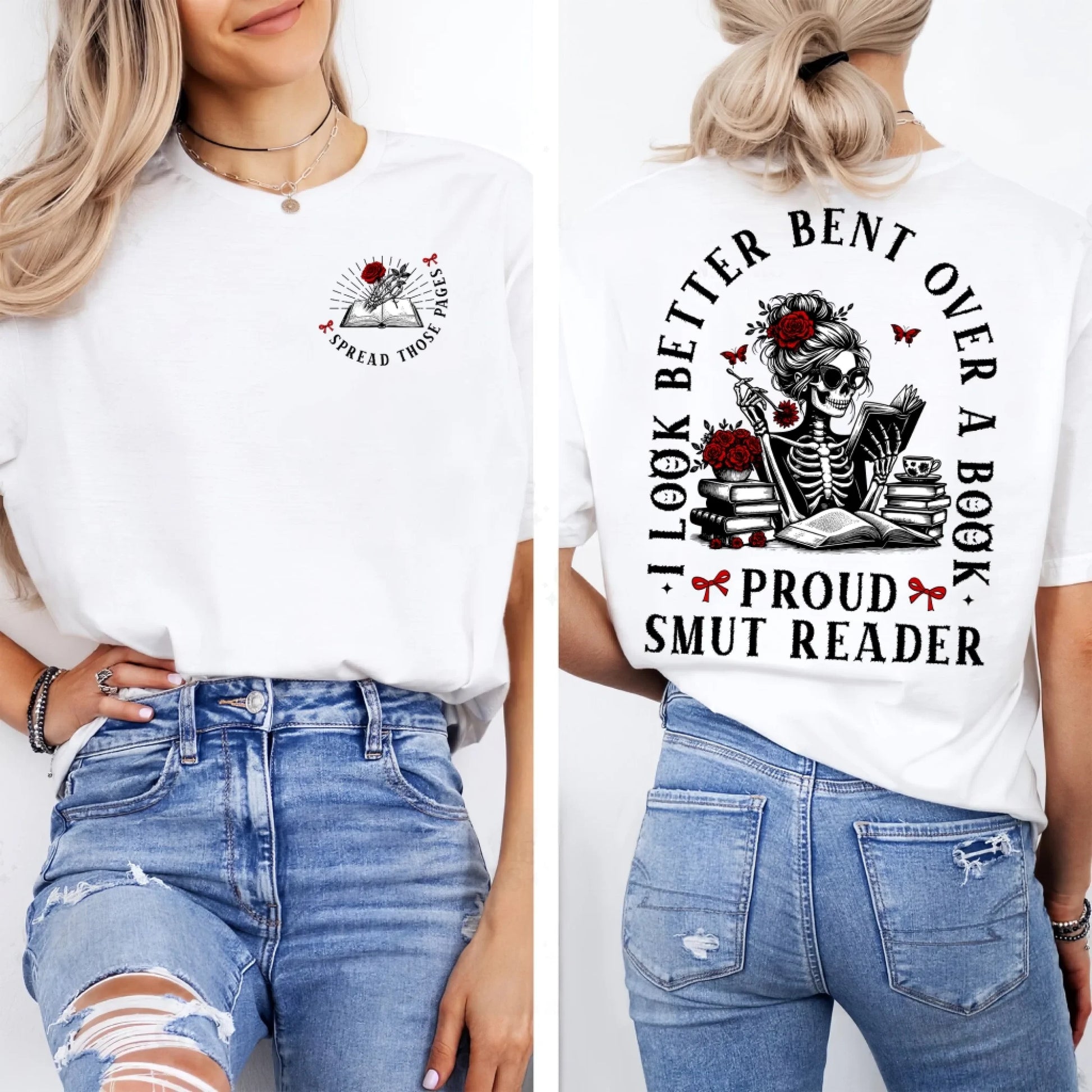 Pround Smut Reader - Spread Those Pages T-Shirt (Copy) - Custom Choo