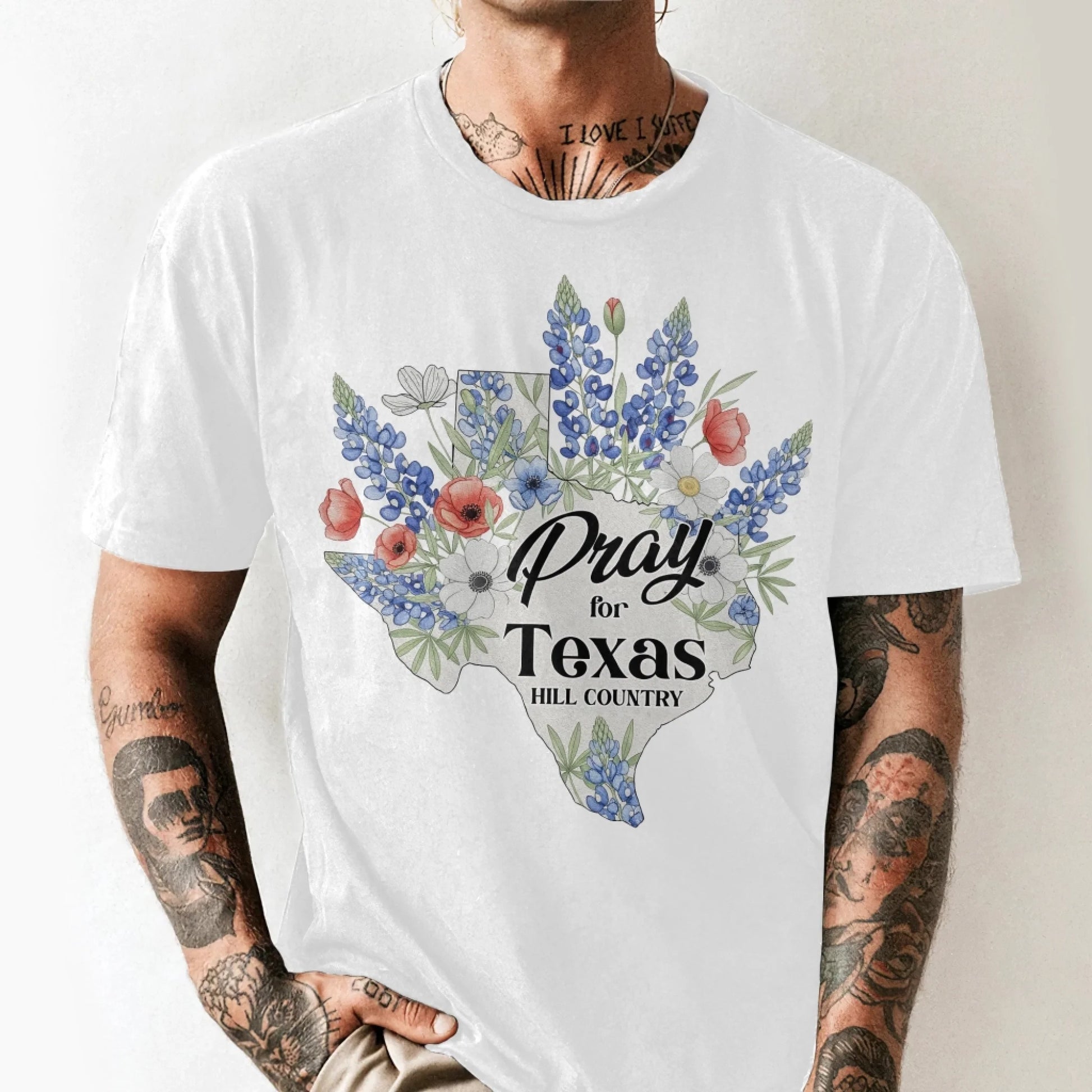 Pray For Texas Hill Country T-Shirt - Custom Choo
