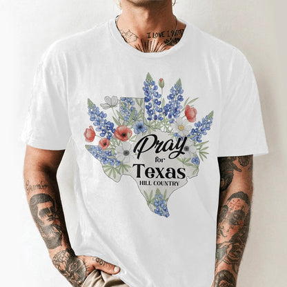 Pray For Texas Hill Country T-Shirt - Custom Choo