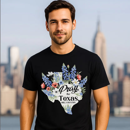 Pray For Texas Hill Country T-Shirt - Custom Choo
