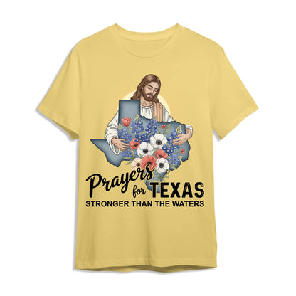 Stronger Than The Waters - Pray For Texas T-Shirt - Custom Choo