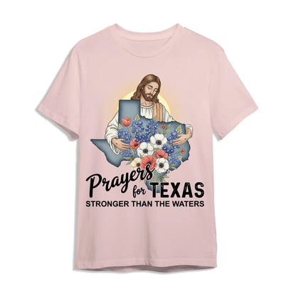 Stronger Than The Waters - Pray For Texas T-Shirt - Custom Choo