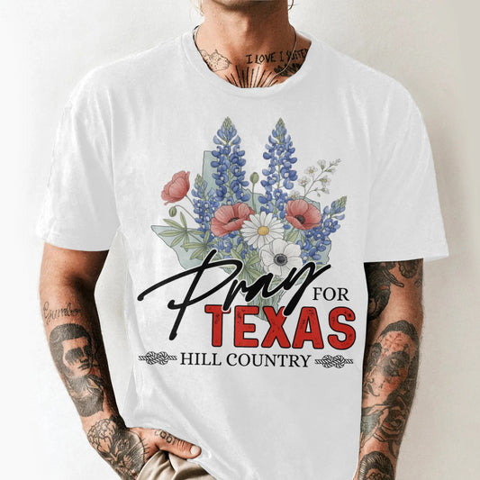 Texas, We’re With You - Praying for Texas T-Shirt - Custom Choo