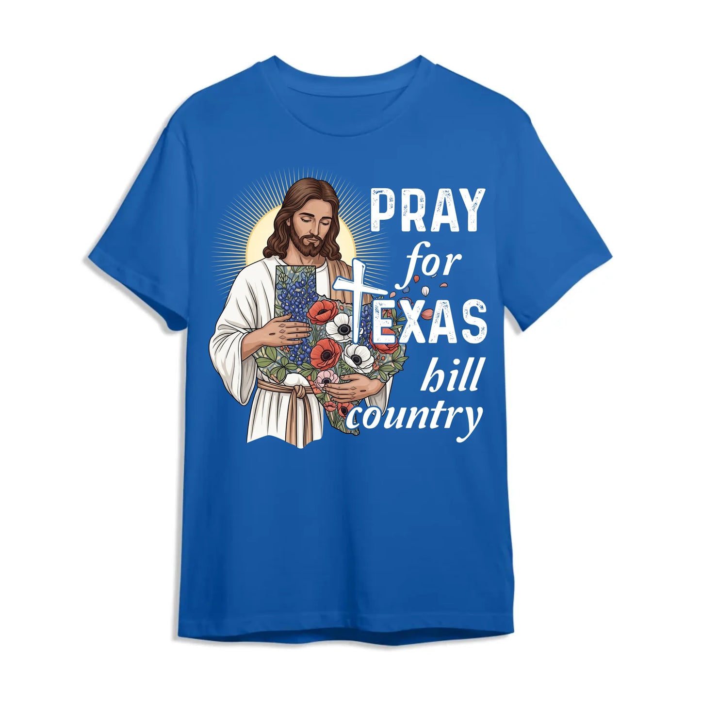 God Bless Texas Stay Safe and Strong - Pray for Texas T-Shirt - Custom Choo