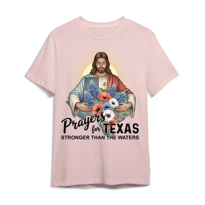 Jesus Watches Over Texas - Pray for Texas T-Shirt - Custom Choo