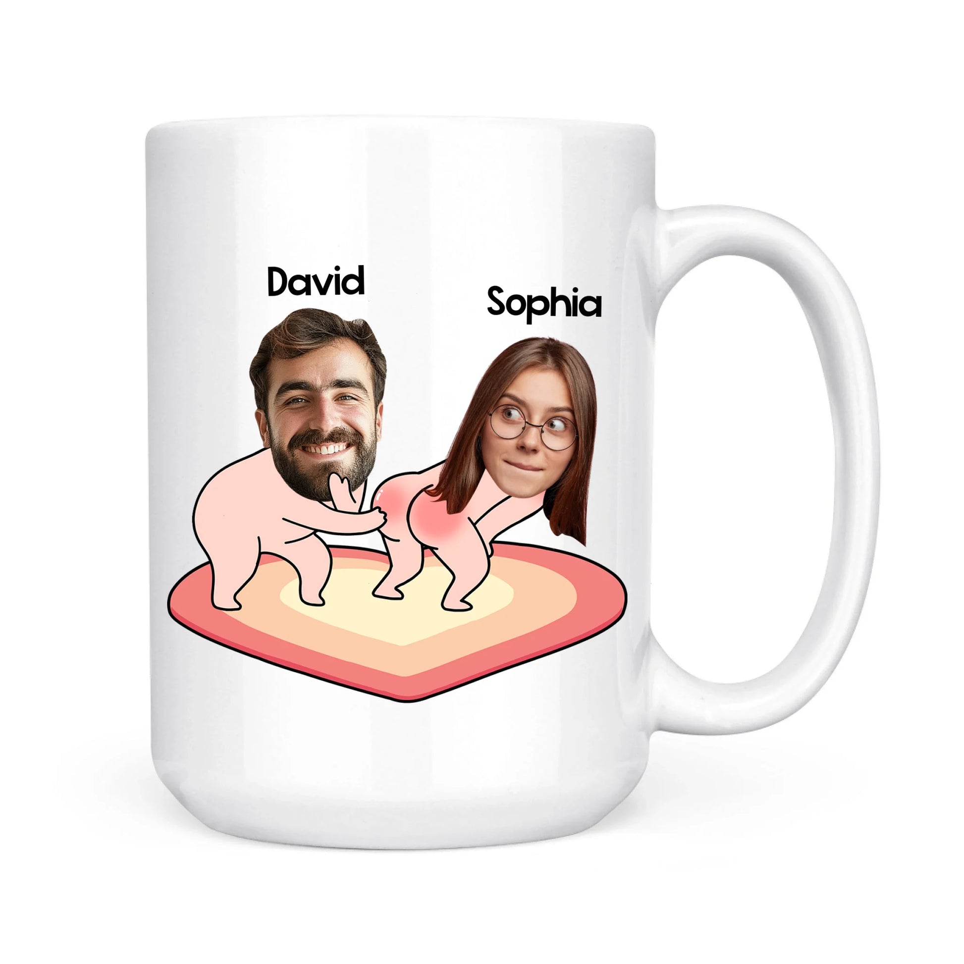 I Just Want To Touch Your Butt - Personalized Mug, Custom Choo