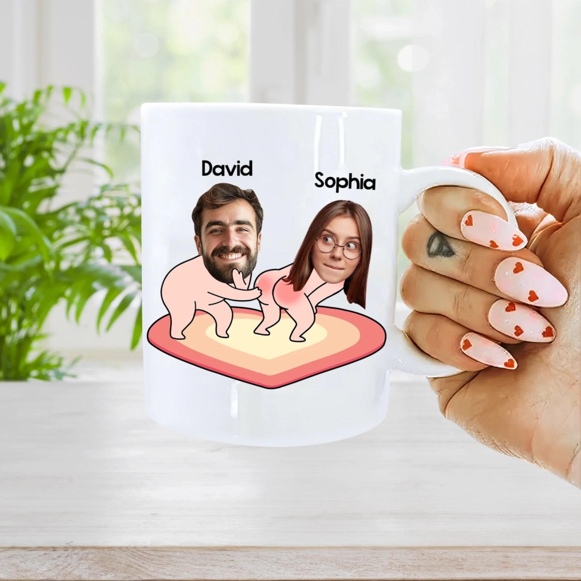 I Just Want To Touch Your Butt - Personalized Mug, Custom Choo