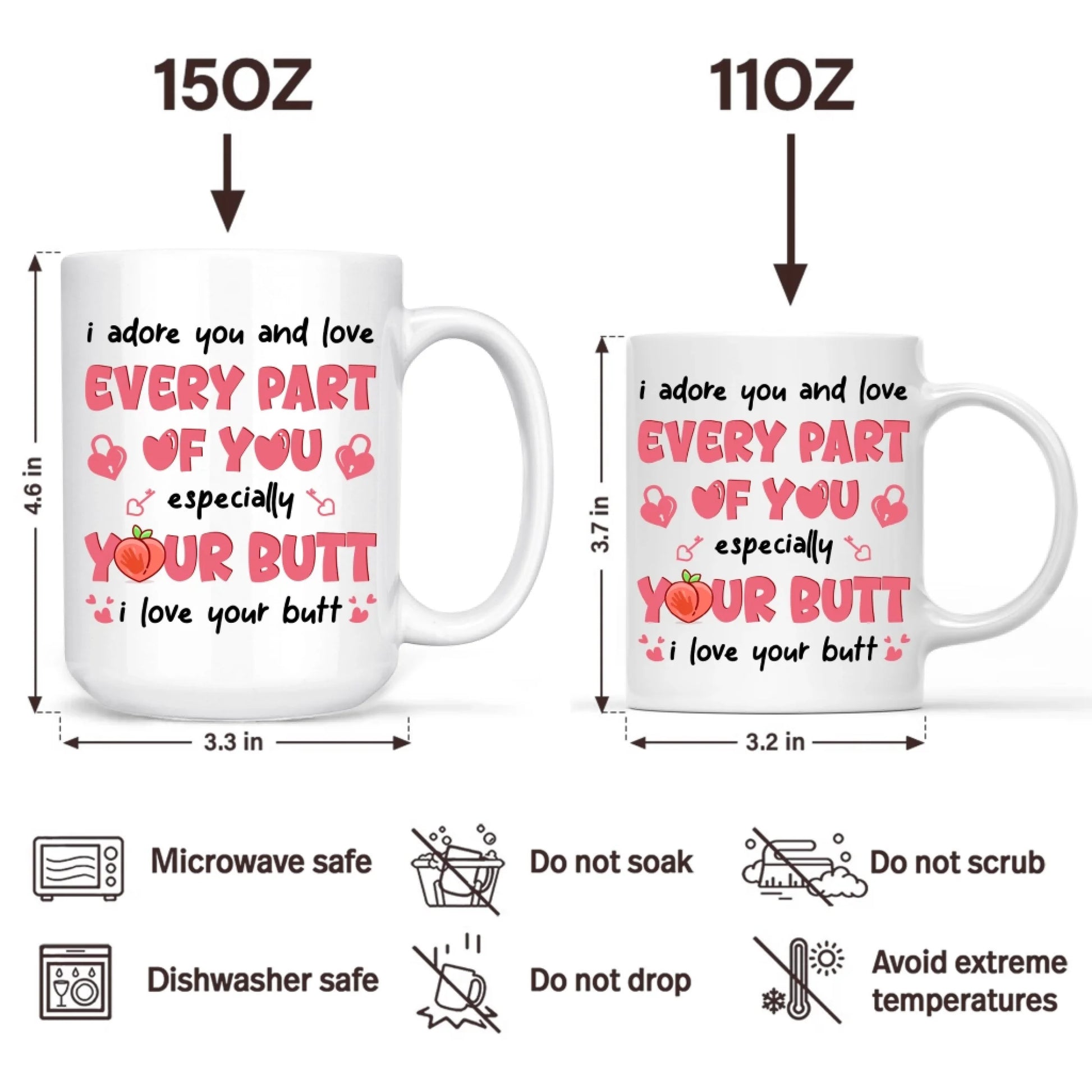 I Drore You And Love Every Part Of You - Personalized Mug, Custom Choo