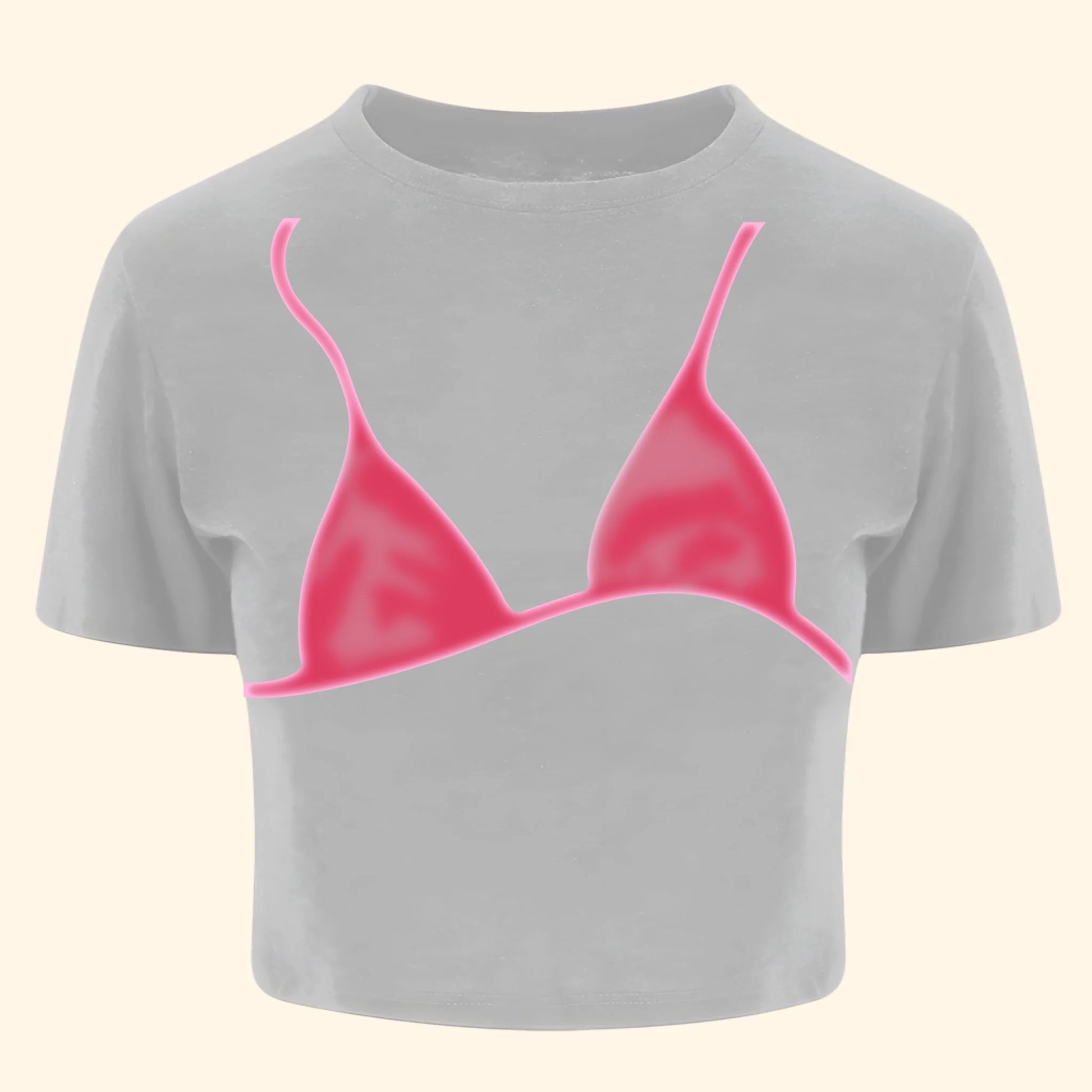Custom Name Baby Tee – Y2K Vibes with Bra Illusion Print - Custom Choo