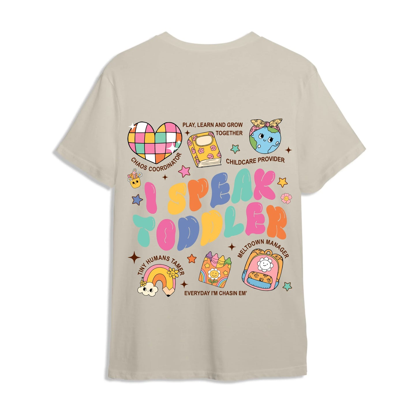 Custom Teacher's Name - I Speak Toddler - Custom Choo