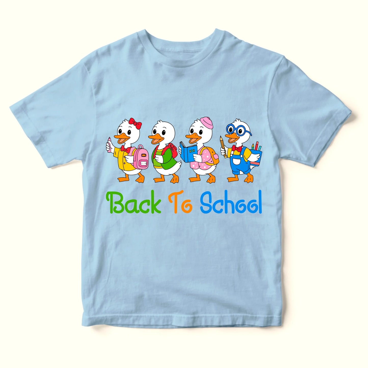 Back to School Baby Duck T-Shirt – Cute Tee for Kids - Custom Choo