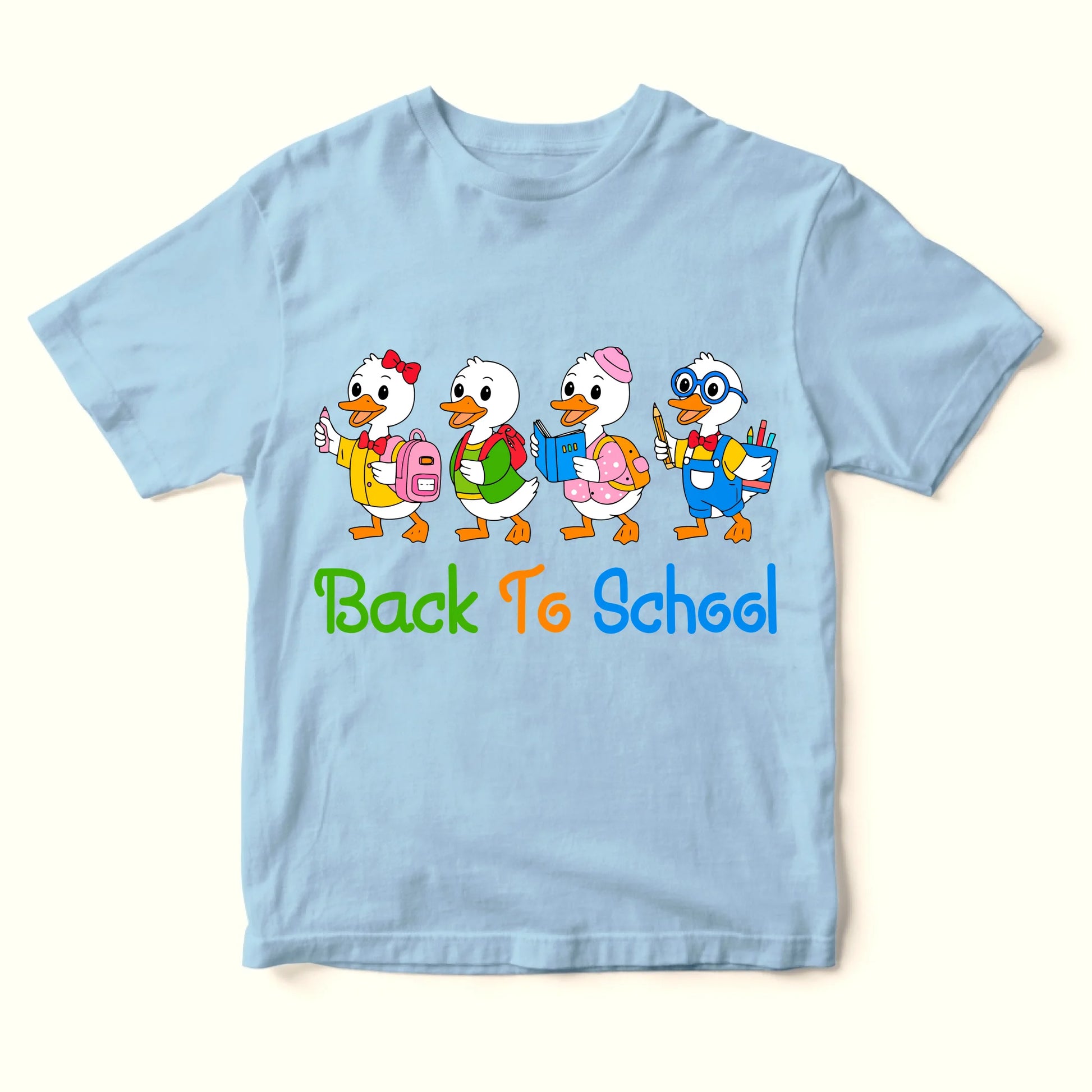 Back to School Baby Duck T-Shirt – Cute Tee for Kids - Custom Choo