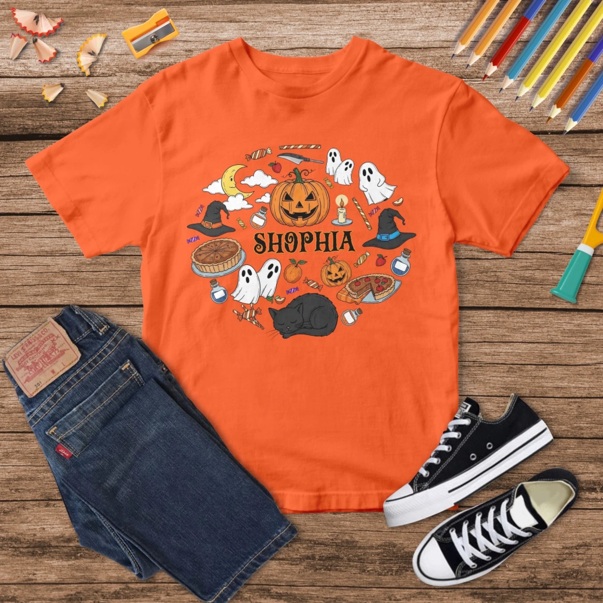 Matching Halloween Shirts – Custom Names for Your Family - Custom Choo