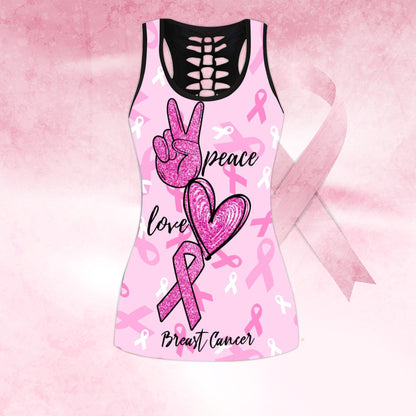 Peace Love Breast Cancer Combo Tank + Legging