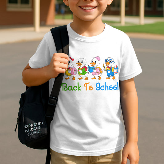 Back to School Baby Duck T-Shirt – Cute Tee for Kids