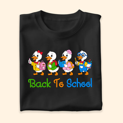 Back to School Baby Duck T-Shirt – Cute Tee for Kids