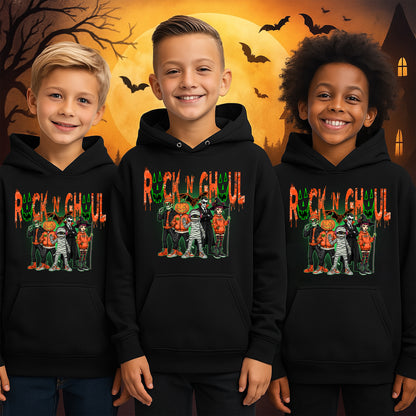 Rock 'N' Ghoul Tee - Rock Band Halloween Youth Hoodie Kid