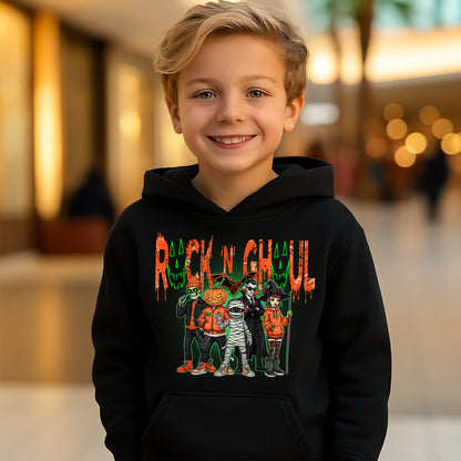 Rock 'N' Ghoul Tee - Rock Band Halloween Youth Hoodie Kid