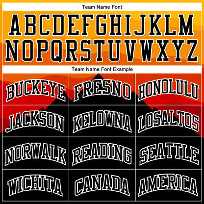 Custom Black Gold-Red Round Neck Sublimation Basketball Uniform Jersey