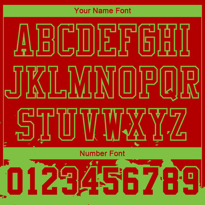 Custom Red Neon Green Color Splash Round Neck Sublimation Basketball Uniform Jersey