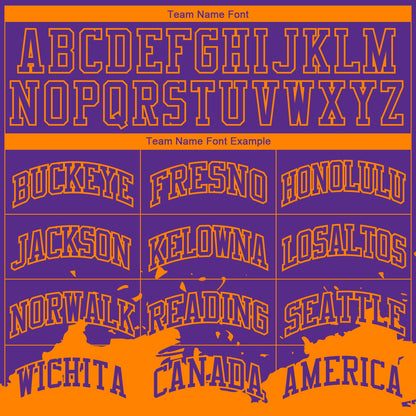 Custom Purple Bay Orange Color Splash Round Neck Sublimation Basketball Uniform Jersey