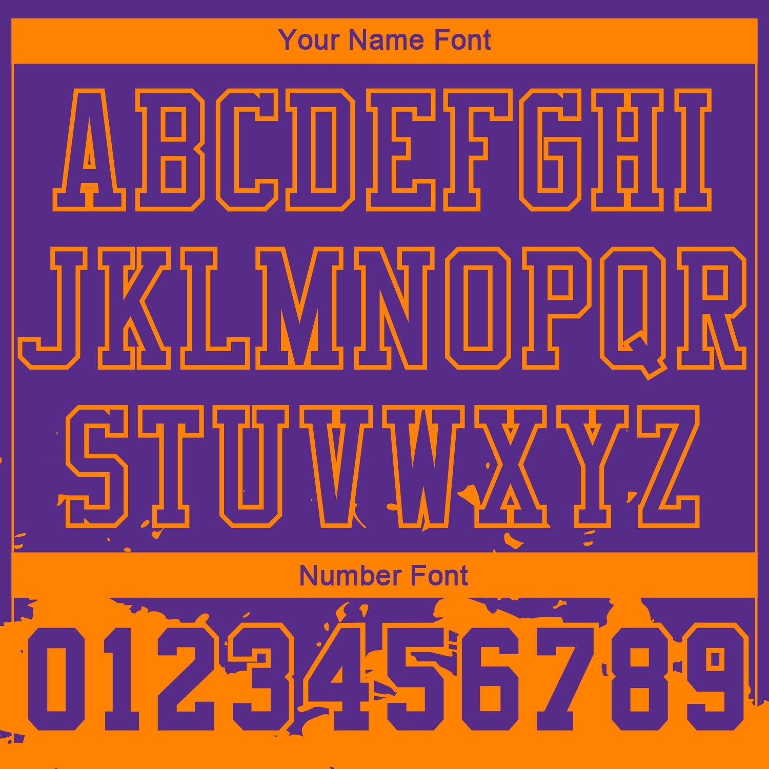 Custom Purple Bay Orange Color Splash Round Neck Sublimation Basketball Uniform Jersey