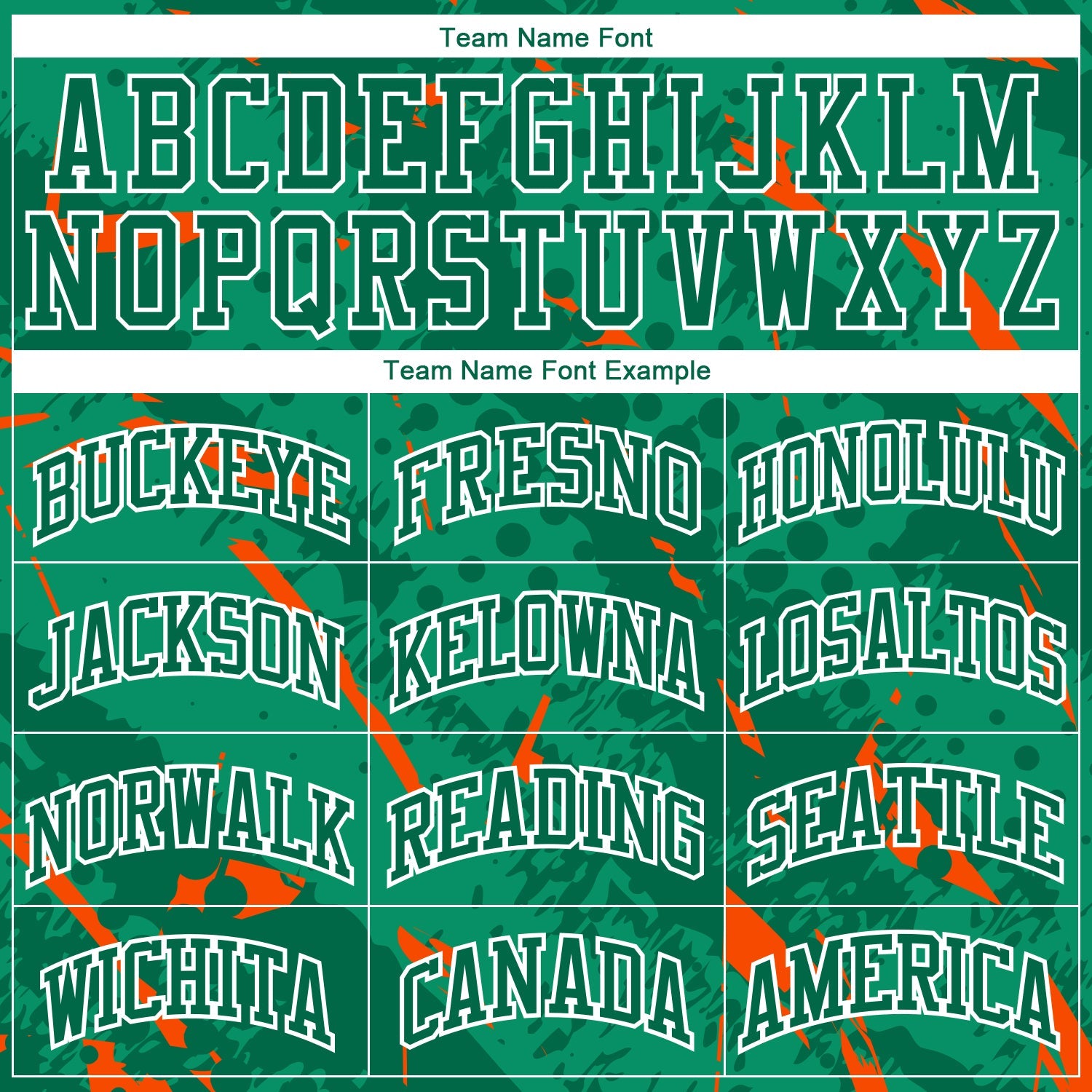 Custom Green Orange-White Bright Lines Round Neck Sublimation Basketball Uniform Jersey