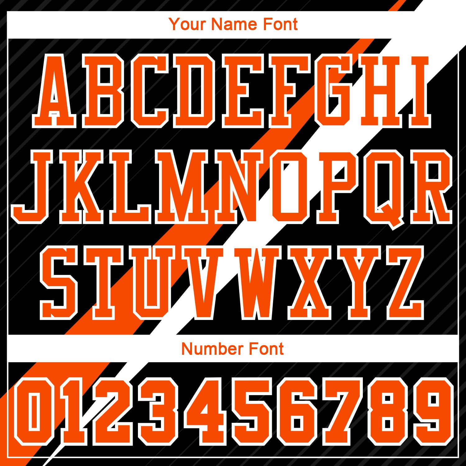 Custom Black Orange-White Diagonal Lines Round Neck Sublimation Basketball Uniform Jersey
