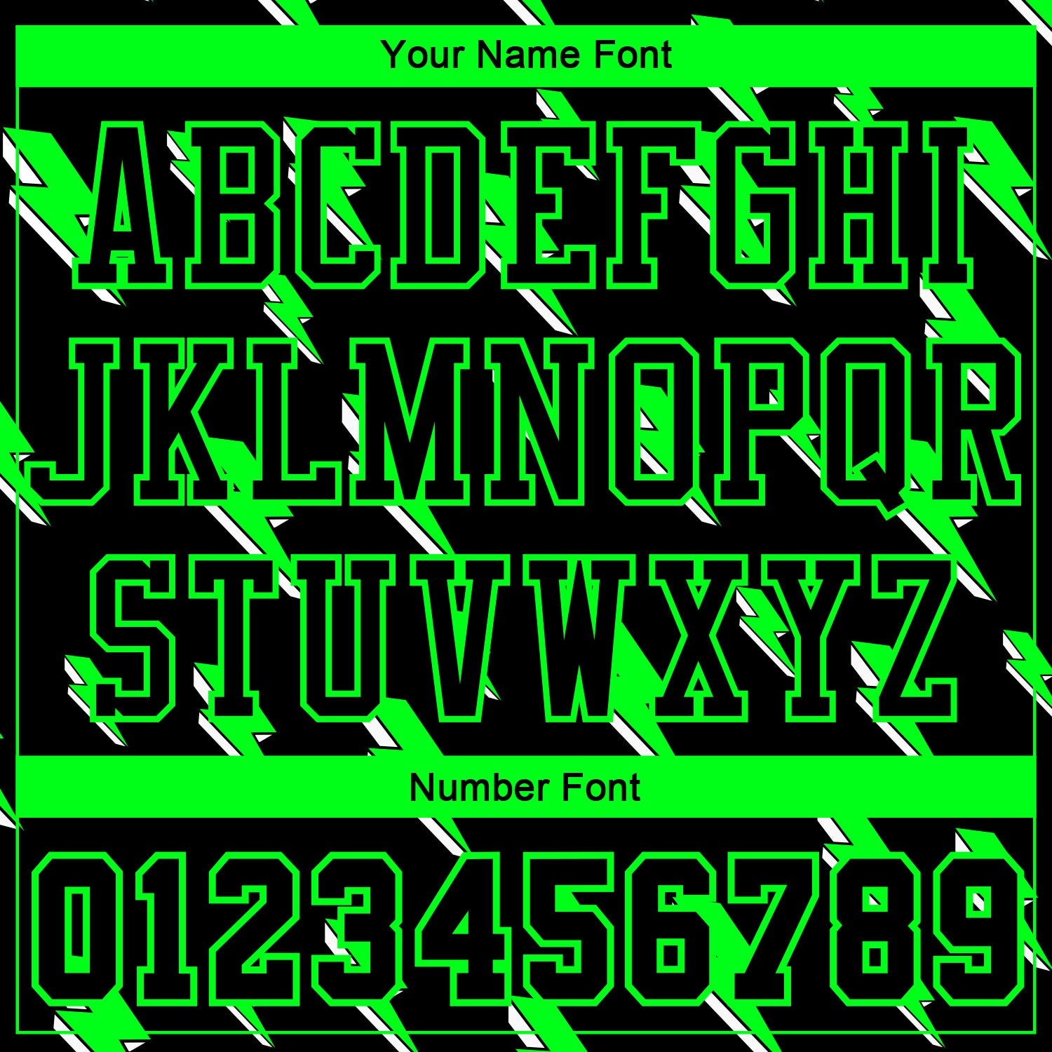 Custom Black Neon Green Lightning Shapes Round Neck Sublimation Basketball Uniform Jersey