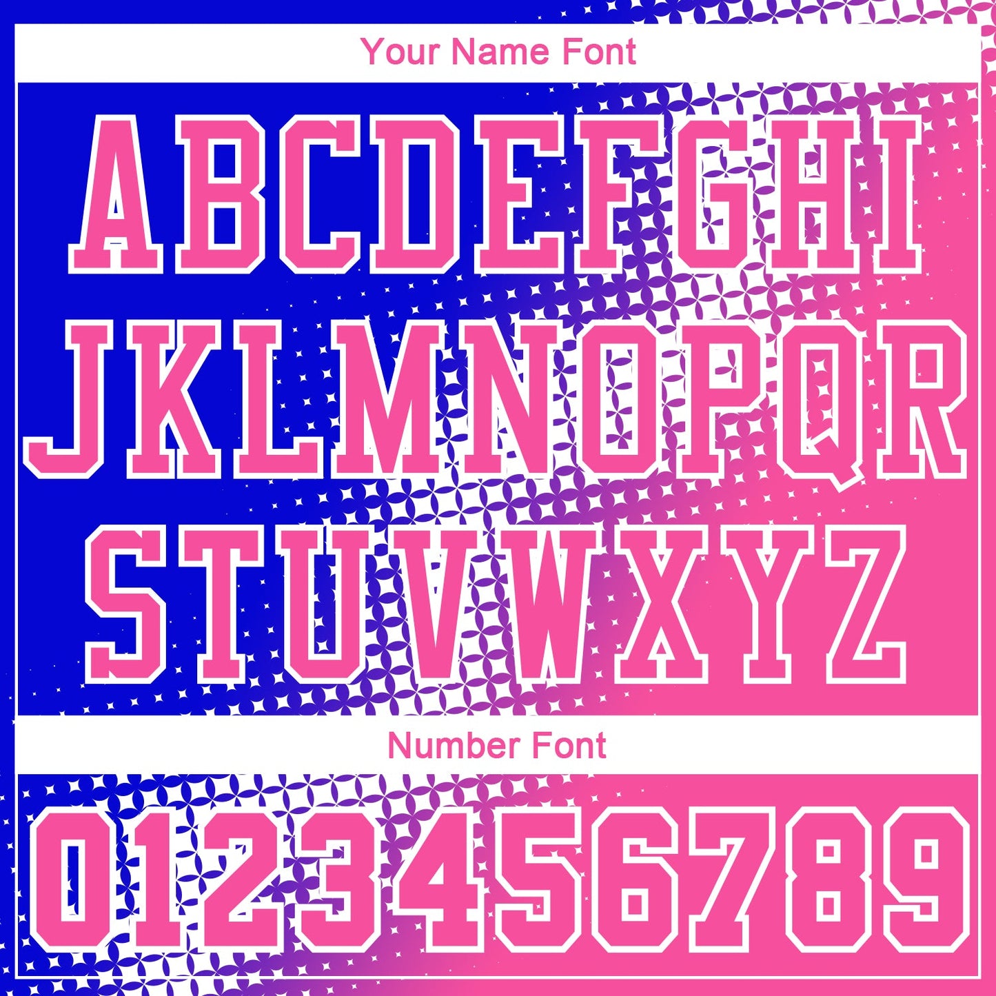 Custom Pink Royal-White Gradient Two Tone Diamond Shape Round Neck Sublimation Basketball Uniform Jersey