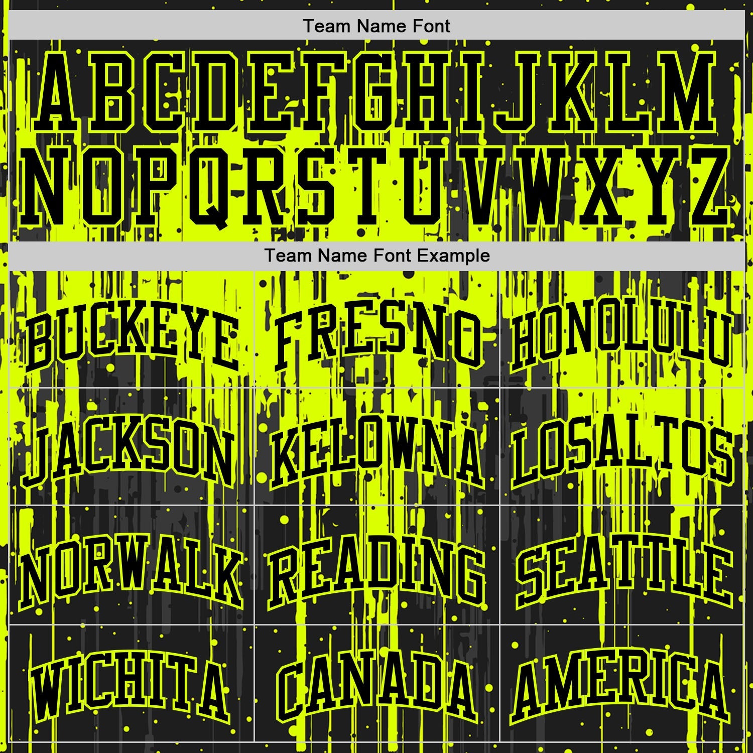 Custom Black Neon Green Dripping Splatter Art Round Neck Sublimation Basketball Set Jersey