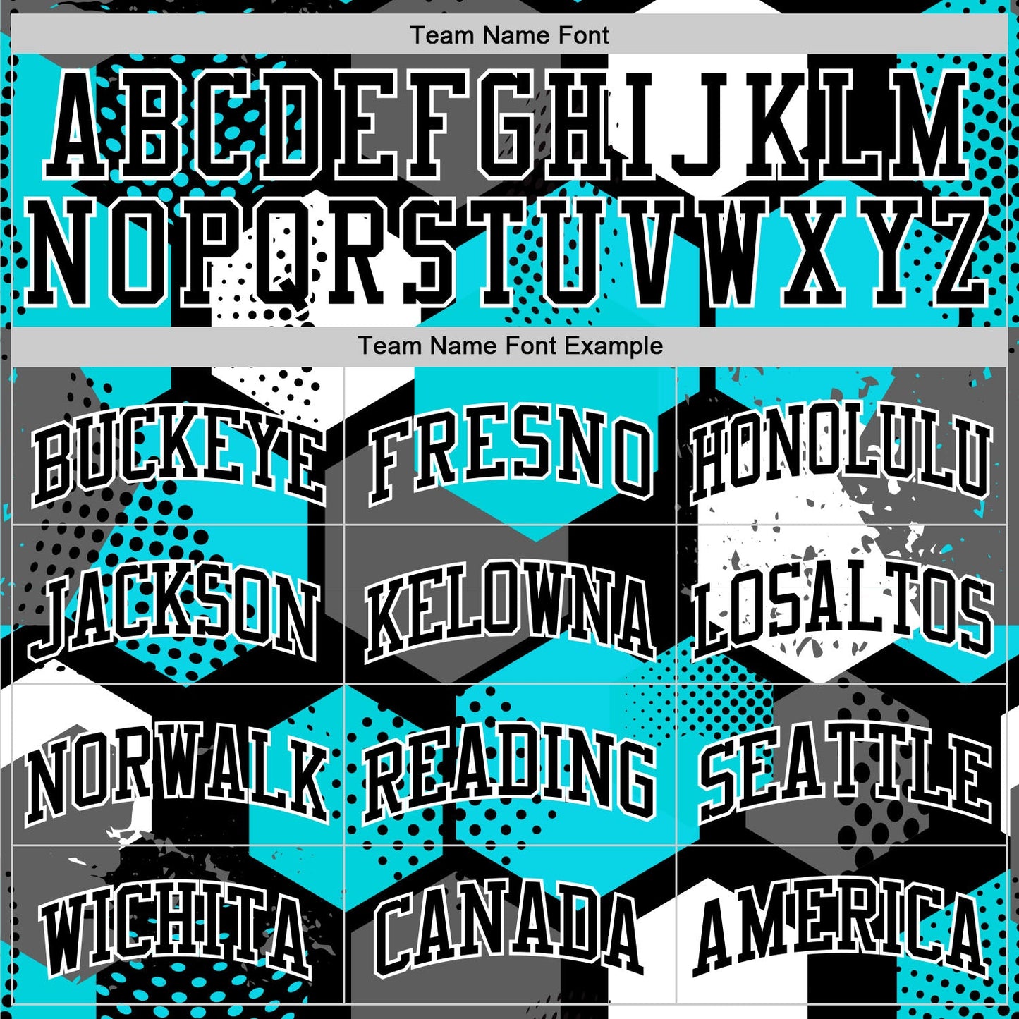 Custom Aqua Black-White Geometric Shape Round Neck Sublimation Basketball Set Jersey