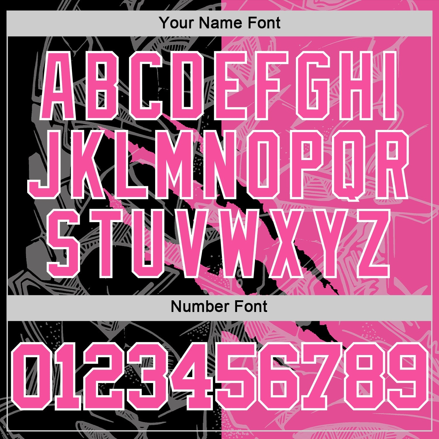 Custom Graffiti Pattern Pink Black-White Scratch Round Neck Sublimation Basketball Set Jersey