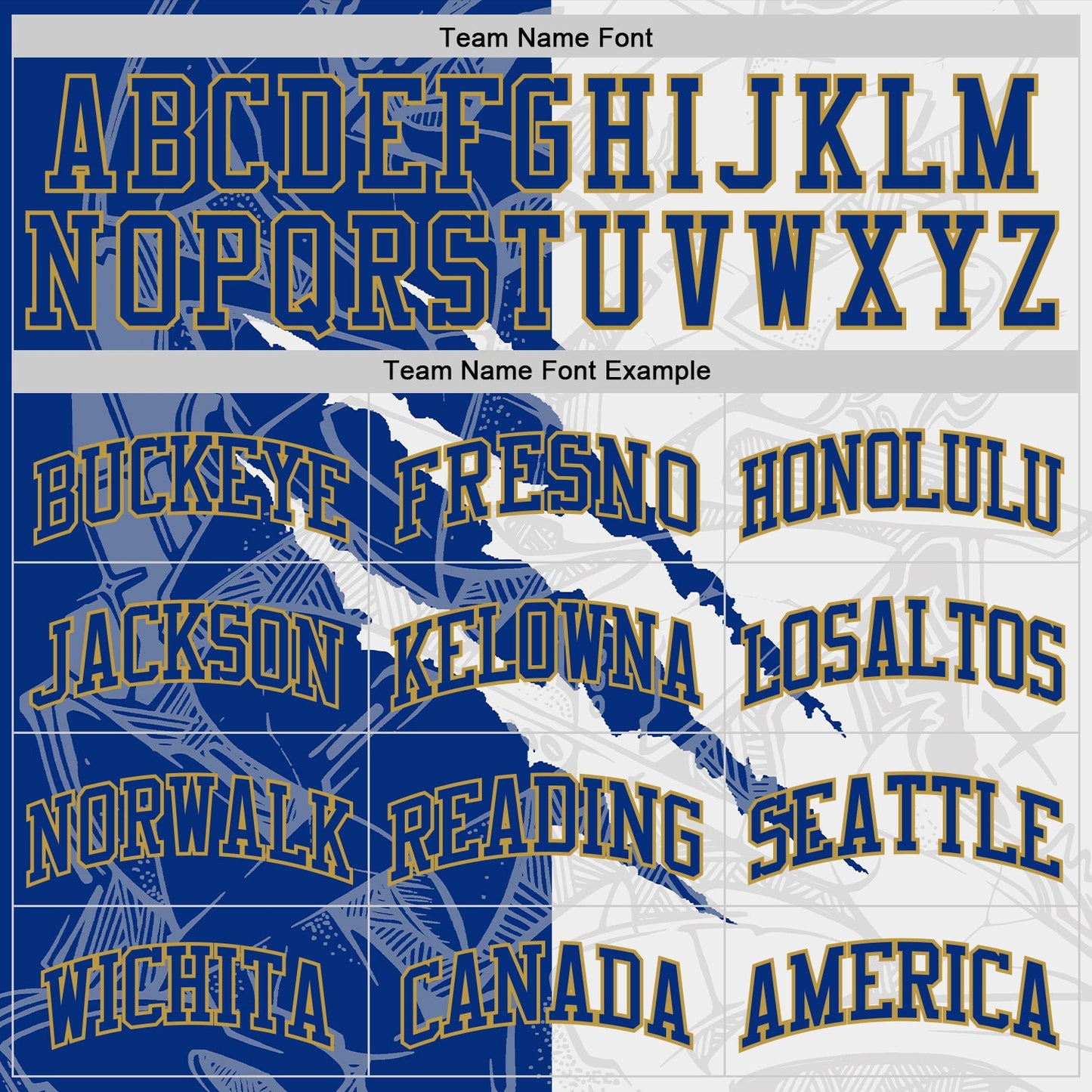 Custom Graffiti Pattern Royal White-Old Gold Scratch Round Neck Sublimation Basketball Set Jersey