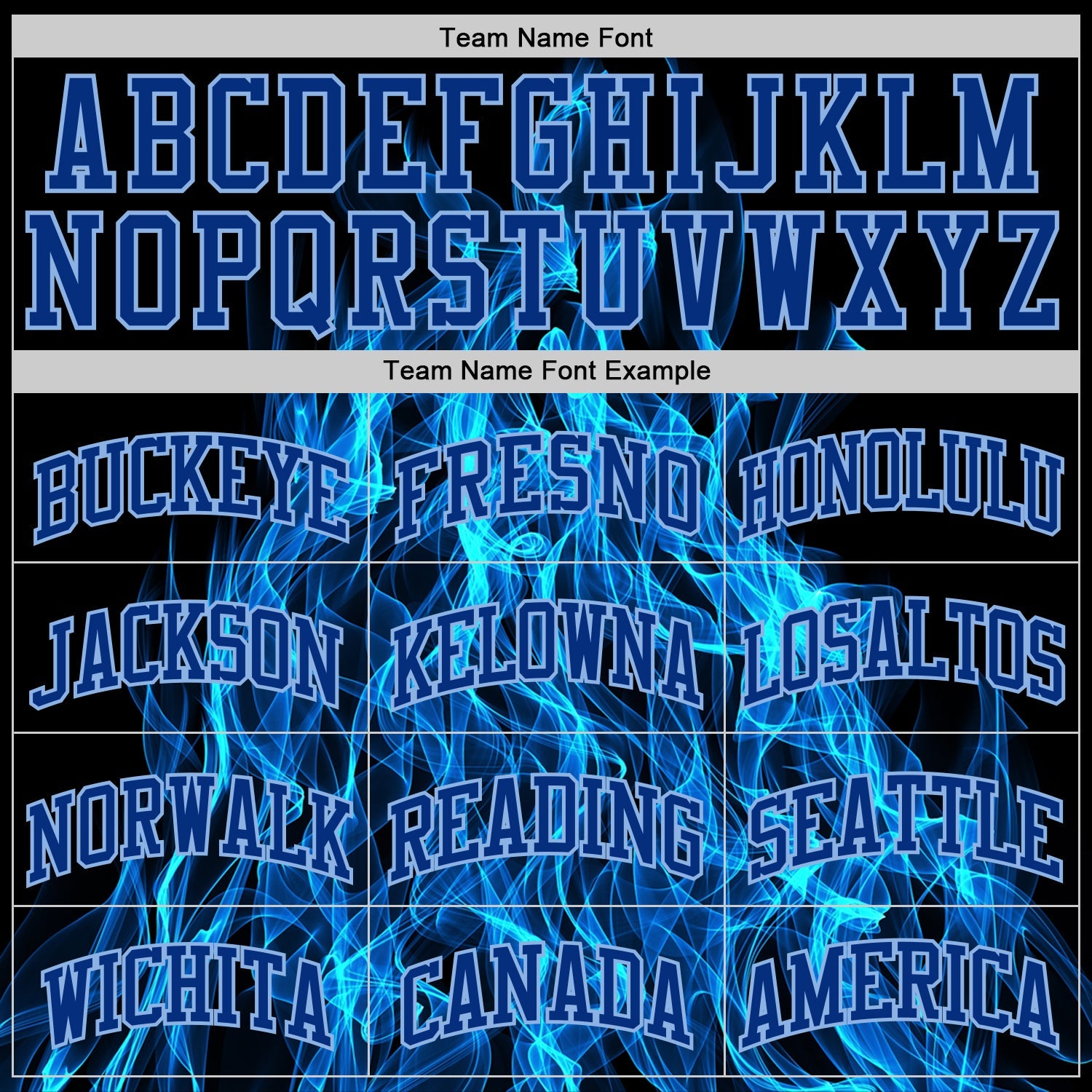 Custom Black Royal-Light Blue Flame Round Neck Sublimation Basketball Set Jersey