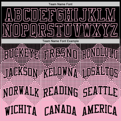 Custom Black Light Pink Gradient Square Shapes Round Neck Sublimation Basketball Set Jersey