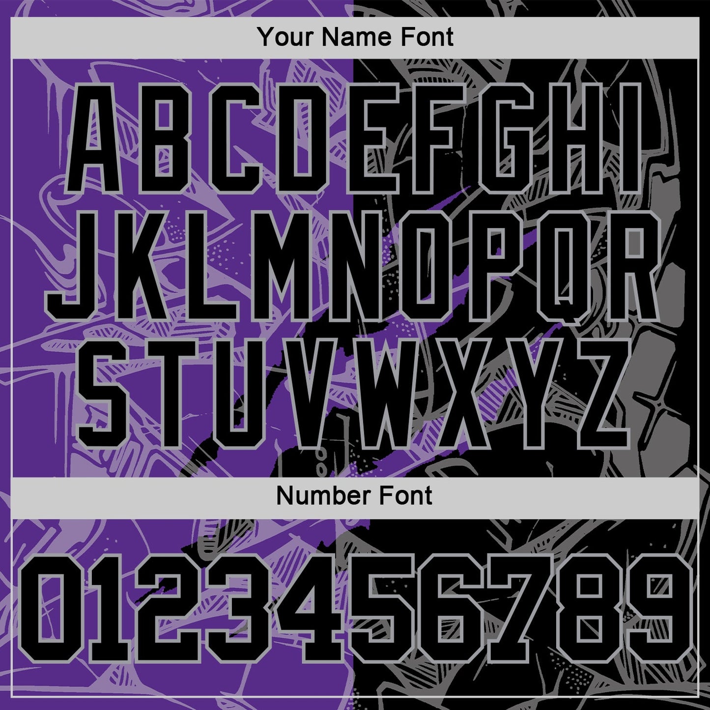 Custom Graffiti Pattern Black Purple-Gray Scratch Round Neck Sublimation Basketball Set Jersey