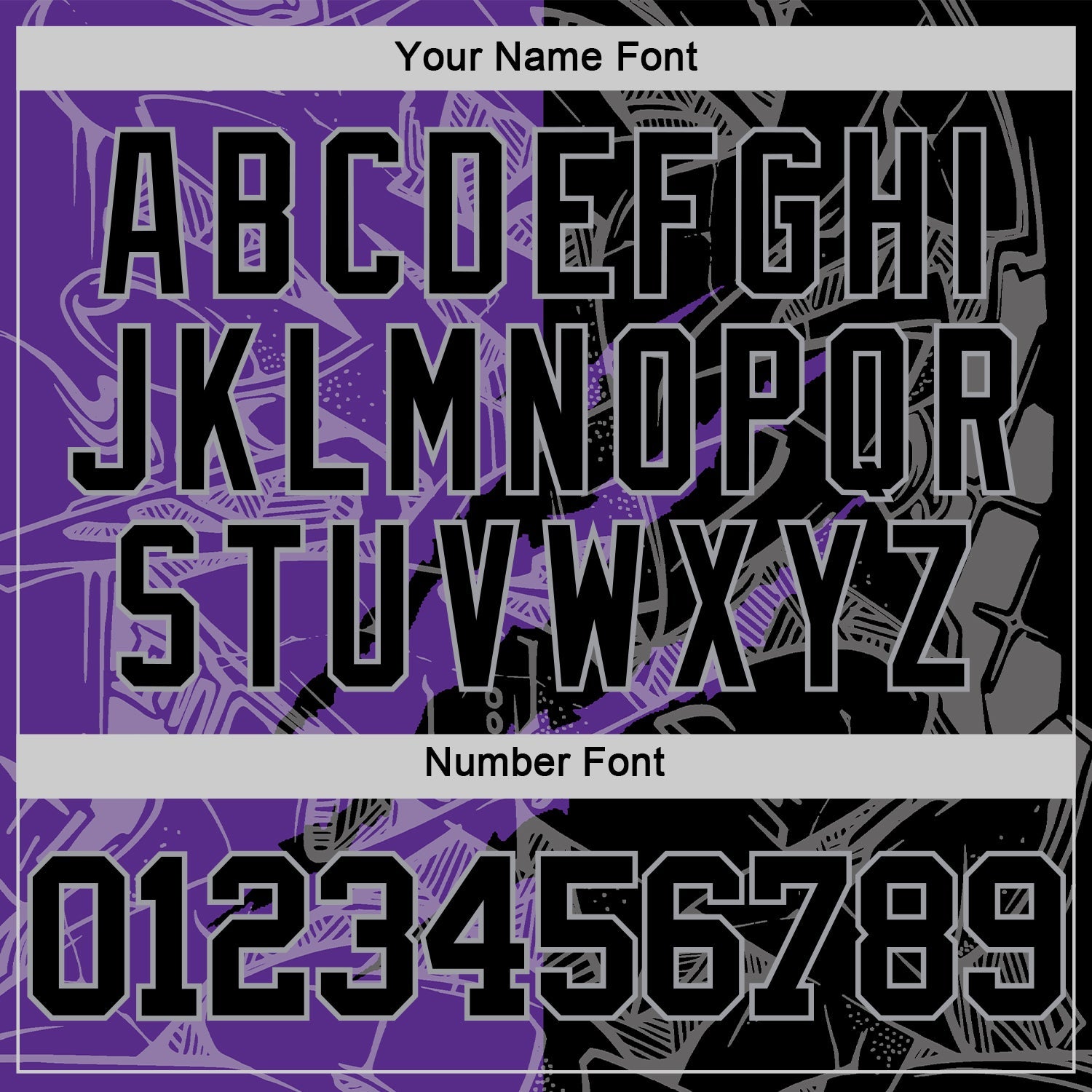 Custom Graffiti Pattern Black Purple-Gray Scratch Round Neck Sublimation Basketball Set Jersey