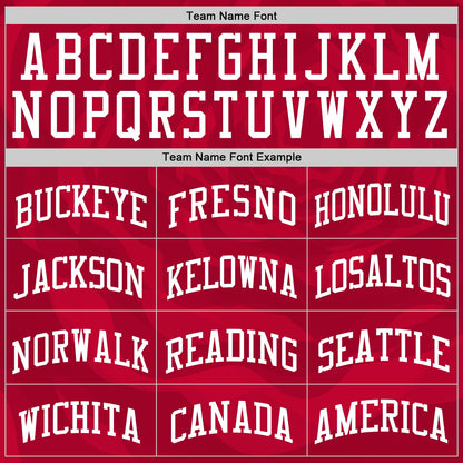 Custom Red White Fluid Art Round Neck Sublimation Basketball Set Jersey