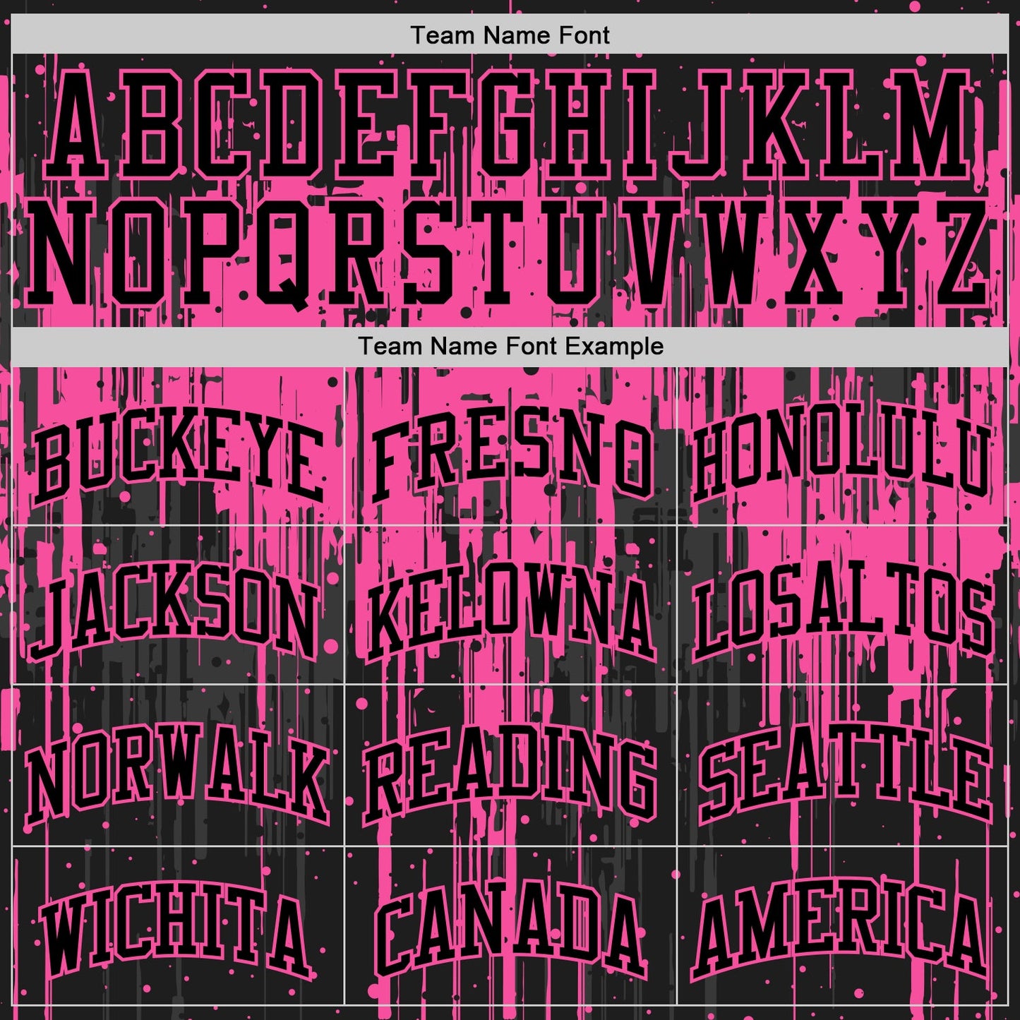 Custom Black Pink Dripping Splatter Art Round Neck Sublimation Basketball Set Jersey