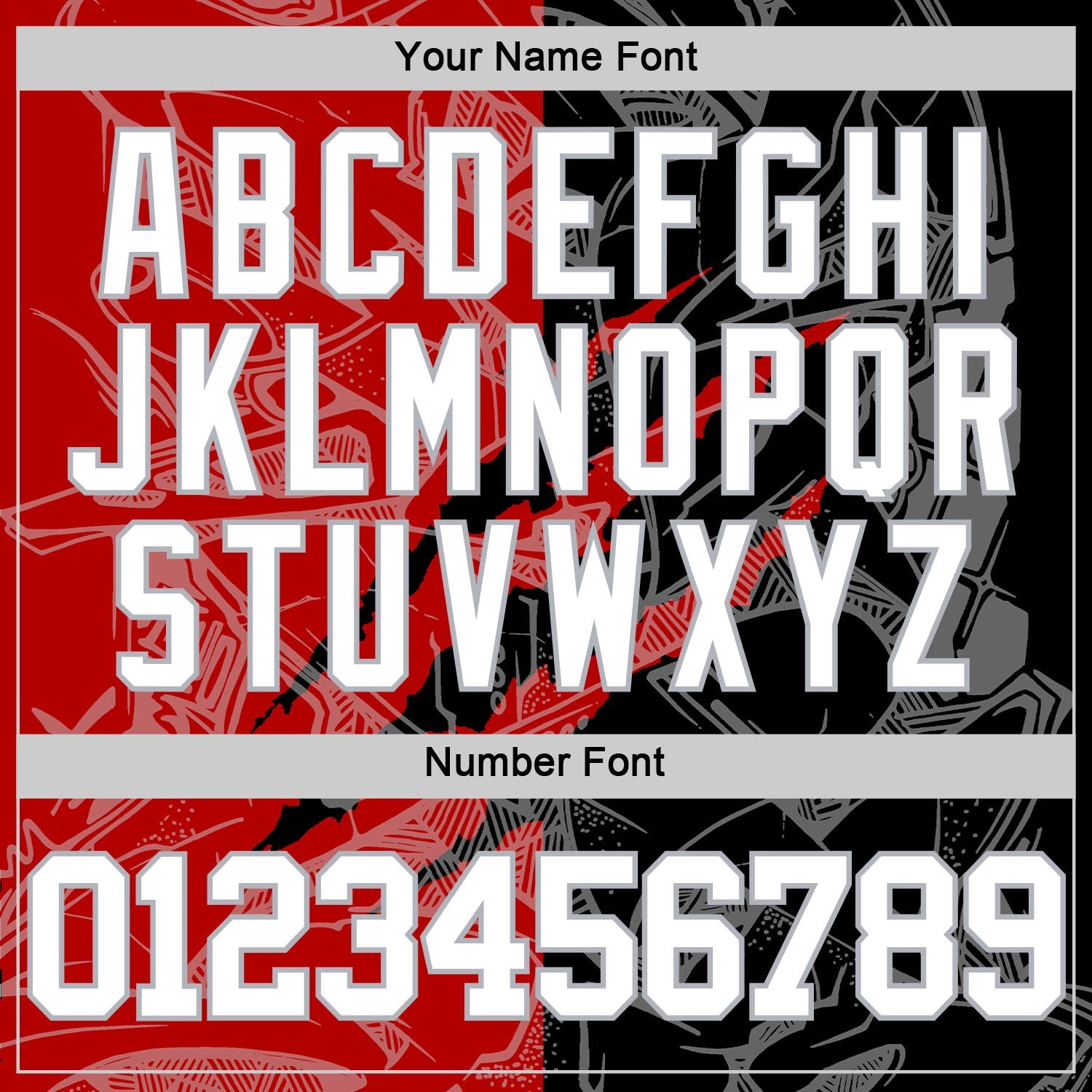 Custom Graffiti Pattern White Black Red-Gray Scratch Round Neck Sublimation Basketball Set Jersey