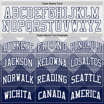 Custom White Navy Gradient Square Shapes Round Neck Sublimation Basketball Set Jersey