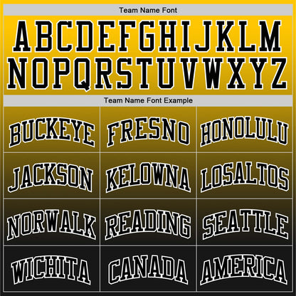Custom Yellow Black-White Fade Fashion Round Neck Sublimation Basketball Set Jersey