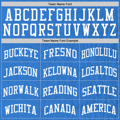 Custom Light Blue White Line Round Neck Sublimation Basketball Set Jersey