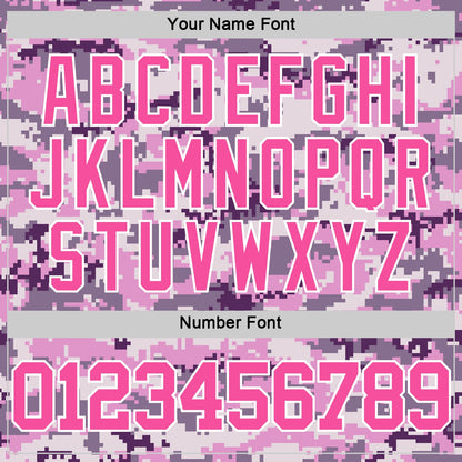 Custom Camo Pink-White Round Neck Sublimation Salute To Service Basketball Set Jersey