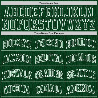 Custom Green White Geometric Shape Round Neck Sublimation Basketball Set Jersey