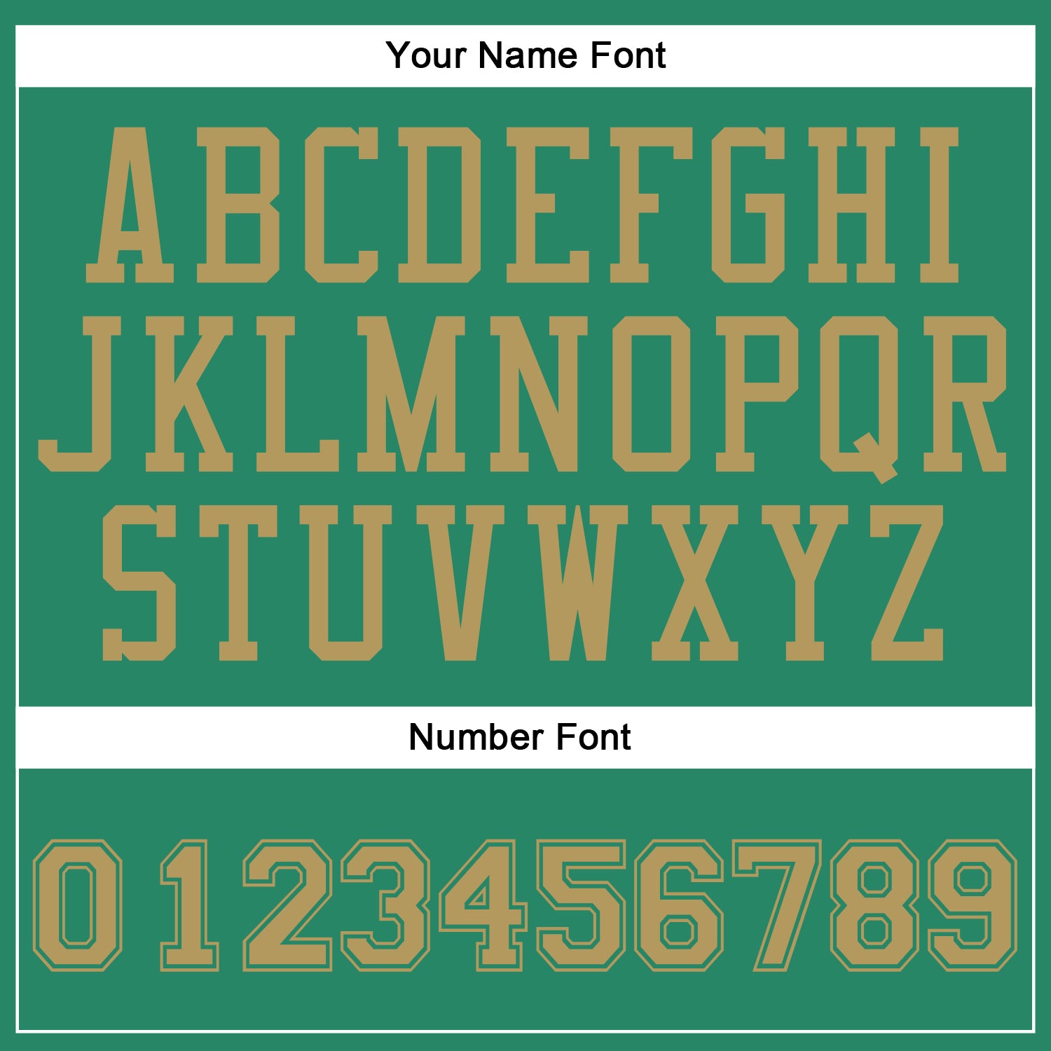 Custom Kelly Green Old Gold Round Neck Basketball Uniform Jersey